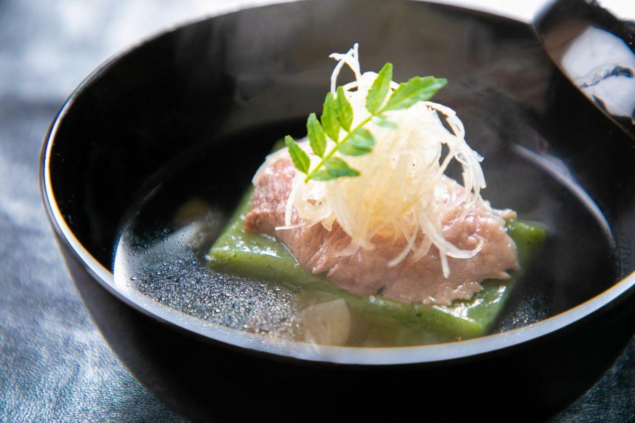 Yufuin Ryokan Dining Kitchen Zen Exterior foto
